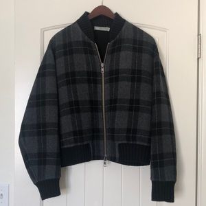 Vince Bomber in plaid